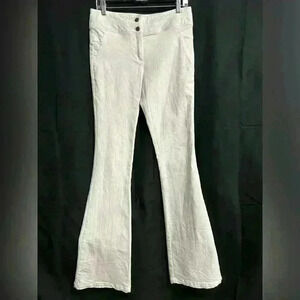 Veronica Beard Cream Flared Pants